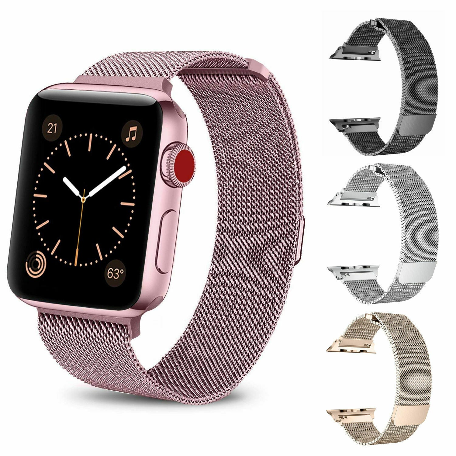 Bracelet de remplacement à boucle magnétique en métal pour Apple Watch iWatch Bracelet de remplacement à boucle magnétique en métal pour Apple Watch iWatch
